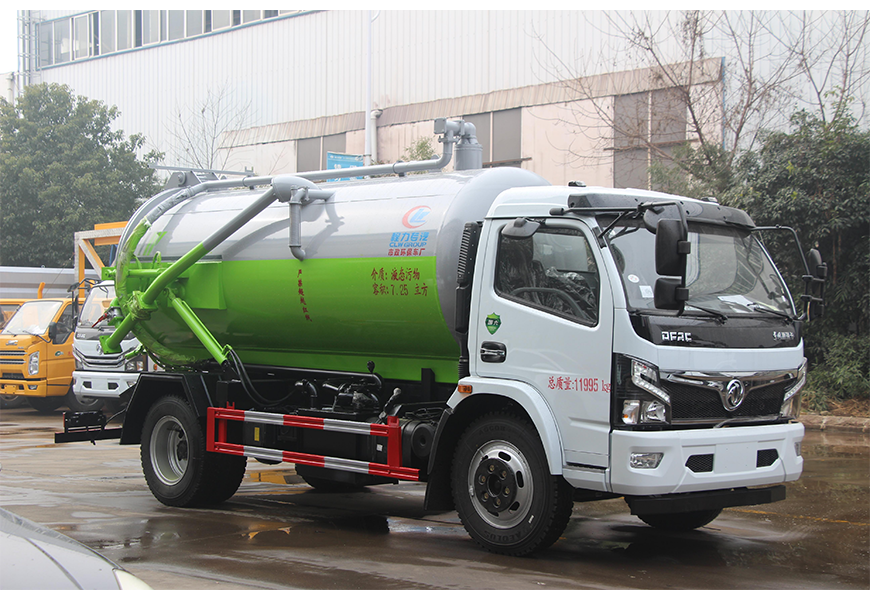 國六東風大福瑞卡|大多利卡8立方吸污車
